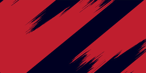 red vector layout with flat lines on backround blue. Decorative shining illustration with lines on abstract template.