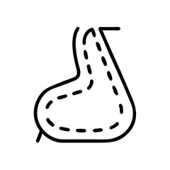 route direction line icon