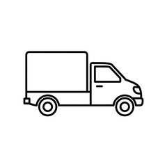 Delivery Truck Icon Outline