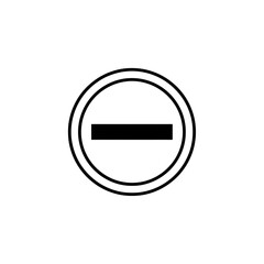 Circle with Horizontal Line