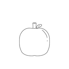 apple on a white background
