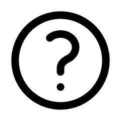 Outline Question Mark Inquiry Icon