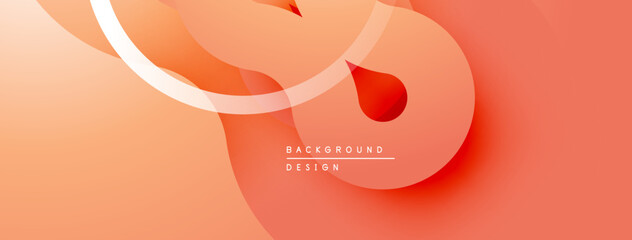 Abstract fluid shapes, warm orange hues, smooth gradients. Minimalist design, modern aesthetic, dynamic composition. Background element for digital projects.
