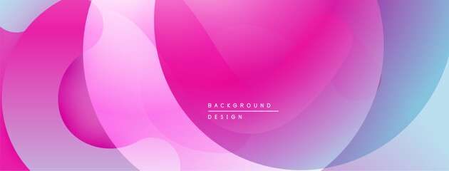 Abstract fluid shapes, pinks, blues blend. Modern design, smooth gradients create dynamic visual effect. Minimalist background.