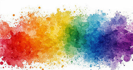 Obraz premium Abstract colourful watercolour paint splash design