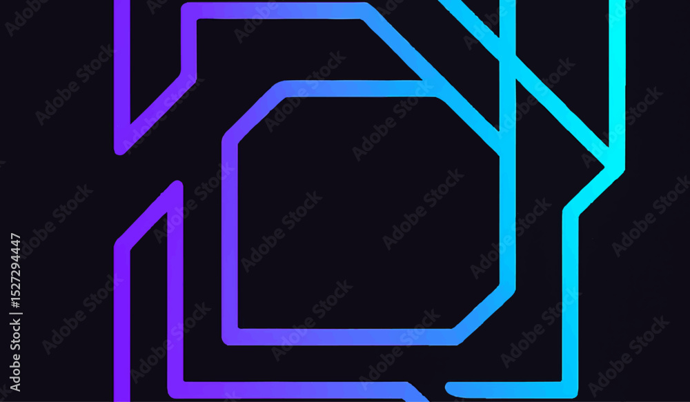 Poster abstract black and white technology background with a geometric hexagon pattern and digital design e