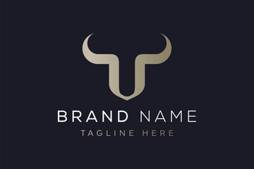 Letter U with Horn Logo Design