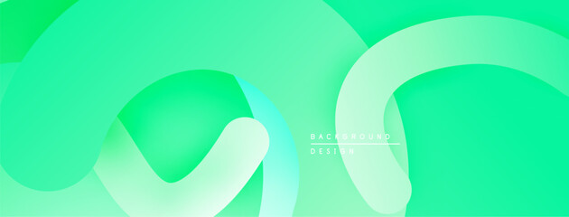 Abstract green background. Overlapping shapes create soft gradients, modern design. Minimalist aesthetic, smooth transitions visible.