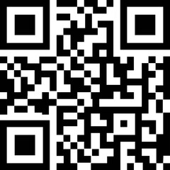 Scan QR code icon in flat line. Digital scanning code. isolated on transparent background