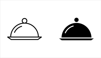 Tray of Foodicon set. vector illustration  isolated on white background.