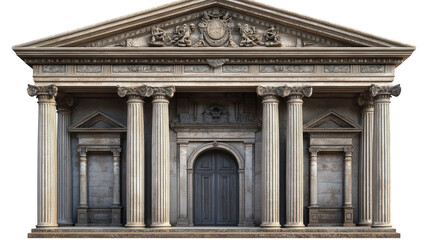 Obraz premium Temple of Bacchus entrance Transparent background, PNG file