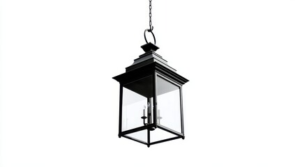 Black hanging lantern, detailed design