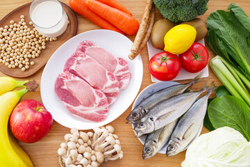 栄養バランスのいい新鮮な食材