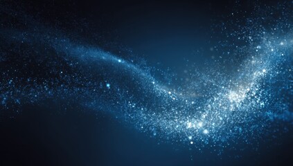 Abstract swirling nebula of light particles