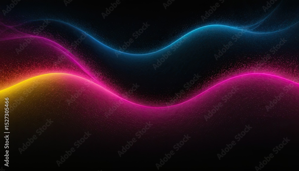 Poster abstract flowing neon color wave lights background generative ai aig21 1