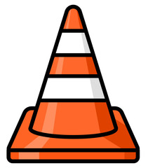 orange traffic cone