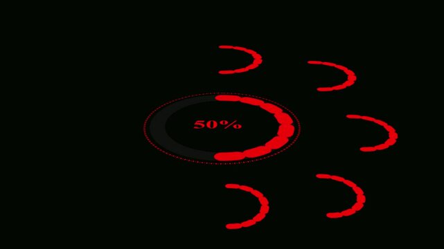 loding process movement isolated background