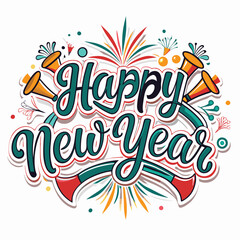 Obraz premium Happy New Year celebration graphic design (2)