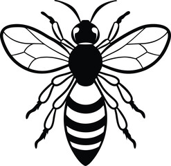 vector illustration of a wasp
