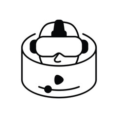 Ar Video Icon vector