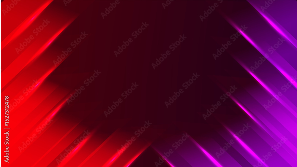 Poster abstract background with neon lines light design