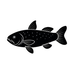 coelacanth vector silhouette
