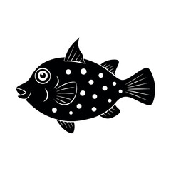 cowfish vector silhouette