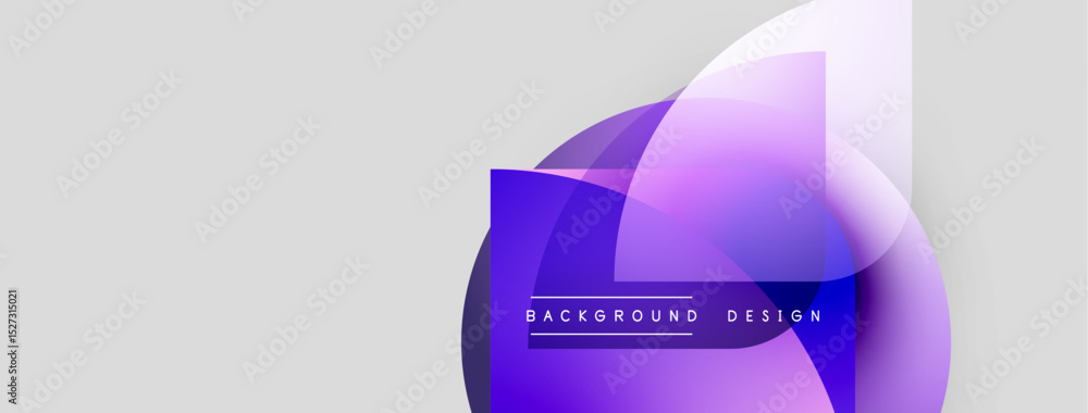 Poster Abstract shapes overlap, creating vibrant color gradients. Modern design elements suggest digital art, background texture. Minimalist aesthetic.
