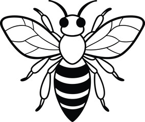 vector illustration of wasp