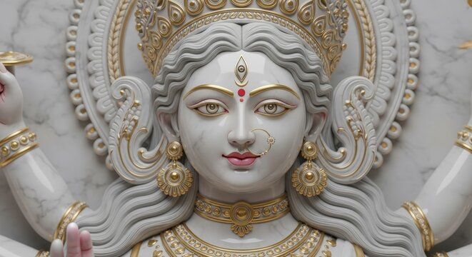 Durga maa statue hindu goddess hinduism sculpture indian deity navaratri puja