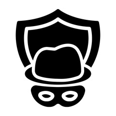 theft insurance Solid icon