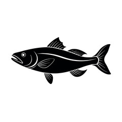 halfbeak vector silhouette