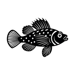 hogfish vector silhouette