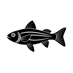 leatherjacket fish vector silhouette