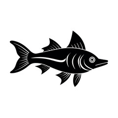 moorish idol vector silhouette