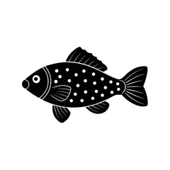 permit fish vector silhouette