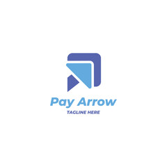 P Arrow Logo Concept for Payment Method