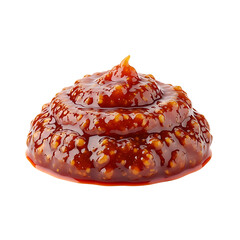 Gochujang korean chili paste fermented red pepper paste spicy condiment food ingredient for asian cuisine 100 on transparent background