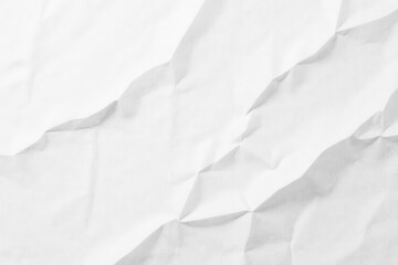 Clean, white crumpled paper texture Ideal for backgrounds , material, clean, vintage