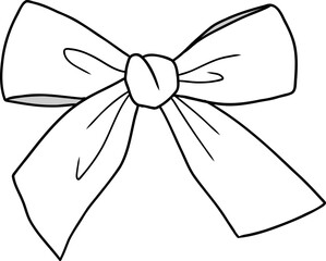 Hand Drawn Bow Outline