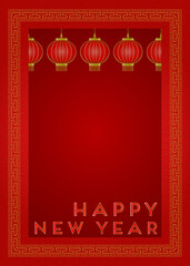New Year Festival, Greeting Card, Bless, 
Happiness, Celebrate, Send Happiness