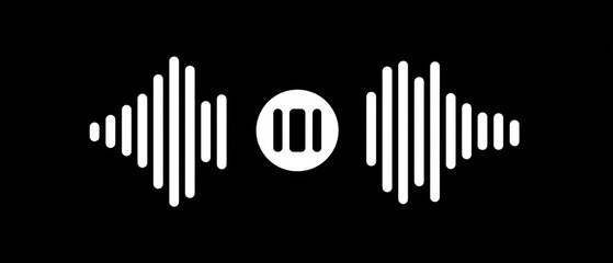Fototapeta premium Audio wave graphic