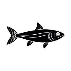 Fototapeta premium sturgeon vector silhouette