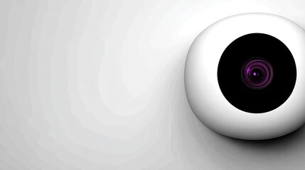 Abstract eye-like object on white