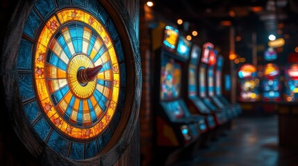 Obraz premium Vintage casino game wheel