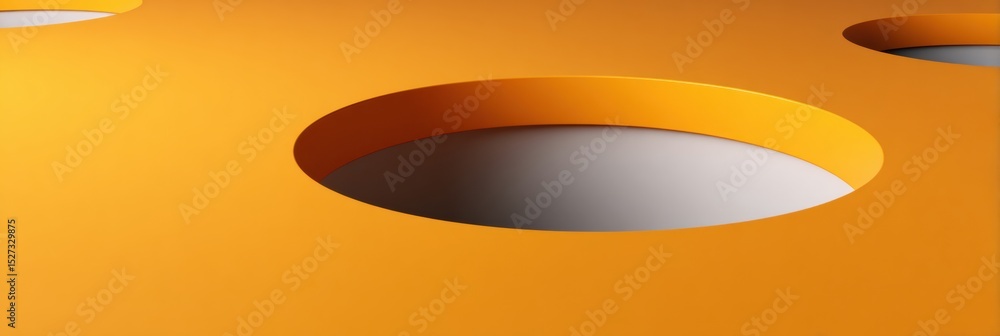 Poster 3D Trapdoor Design Featuring a Fake Browser Link With a Bright Layout and Light Effects in a Modern Setting