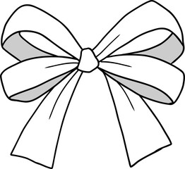 Hand Drawn Bow Outline