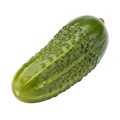 Fresh green cucumber vegetable isolated on black background for healthy eating and cooking ideas on transparent background
