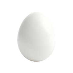 Isolated white egg close up shot for easter breakfast cooking baking food photography and design ideas on transparent background