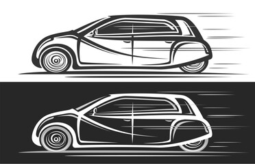 Vector logo for Electric Urban Car